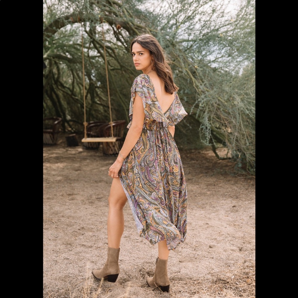 Novella Royale Hannah Dress- Olive Filmore | Garmentory